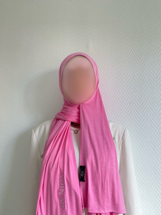 Jersey coton rose