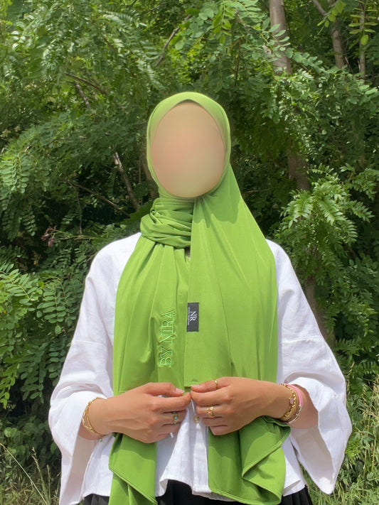 Jersey Liquide Satiné de luxe vert