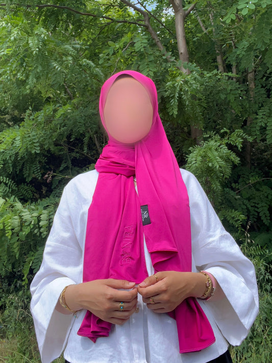 Jersey Liquide Satiné de luxe magenta